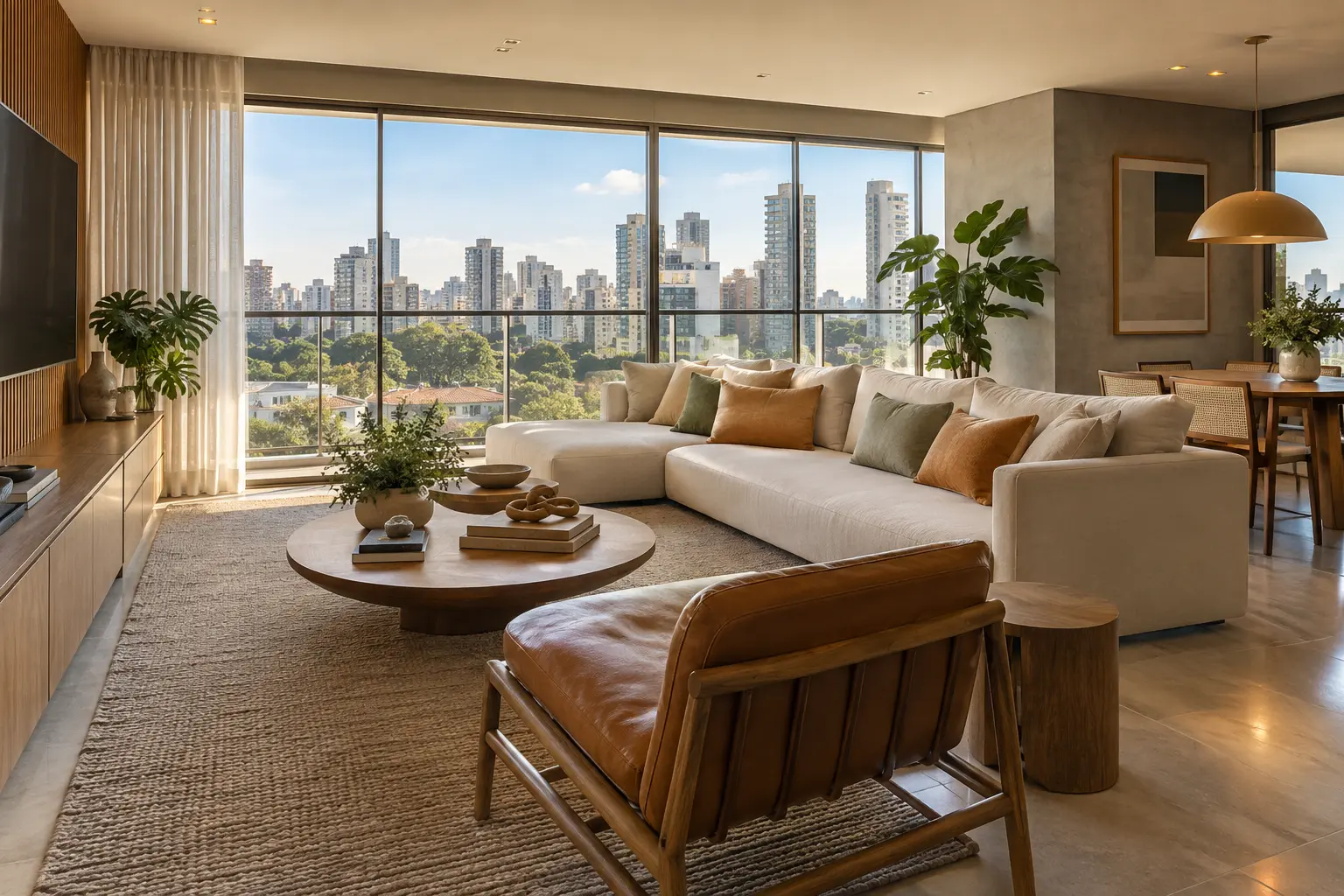Apartamento com vista e design autoral
